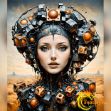 Surreal Female Head: Embrace the Futuristic Beauty of Our Mesmerizing Digital Artwork