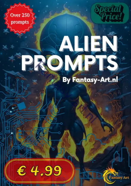 Picture of PB-001 Book of prompts: Alien