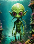 Picture of PB-001 Book of prompts: Alien