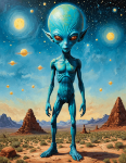 Picture of PB-001 Book of prompts: Alien