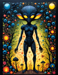 Picture of PB-001 Book of prompts: Alien