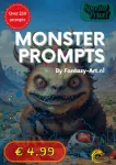 Picture of PB-003 Book of prompts: Monsters